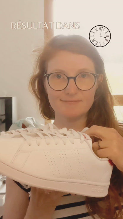 Vidéo de la réalisation des baskets en cuir Graffitis pour adultes.